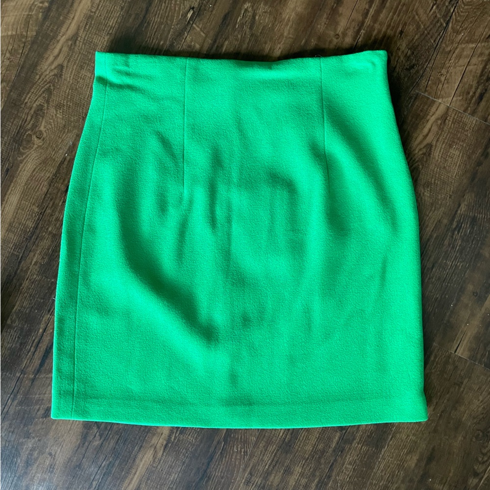 SERGIO HUDSON Stretch-wool crepe Bottega Green blazer and Skirt Suit Set - Picture 8 of 12